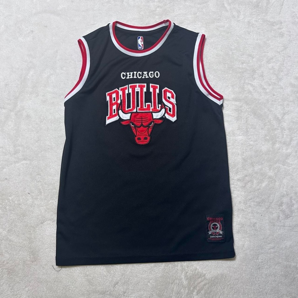 Chicago Bulls NBA Basketball Sleeveless Jersey Black Youth 18-20